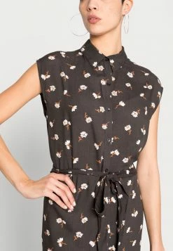 Billabong LITTLE FLIRT - Shirt Dress - Off Black -Billabong Shop 0d911b6a389b436e91f4595ad32b7c6a