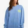 Billabong IT'S THE LITTLE THIN - Sweatshirt - Blue Wink -Billabong Shop 42ea2a12fb2841f59c462ee3a7589f72