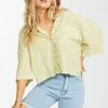 Billabong ALL GOOD - Button-down Blouse - Lime -Billabong Shop 87f8beeb3d4b45048fc6d9480047a78c
