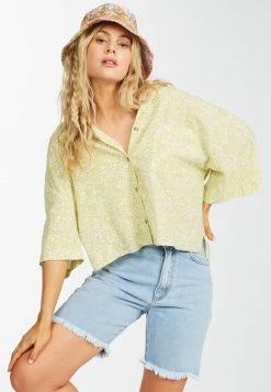 Billabong ALL GOOD - Button-down Blouse - Lime