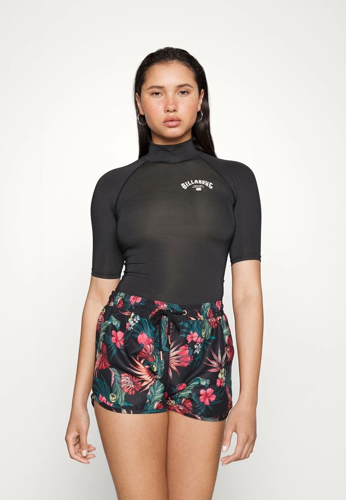 DESIGN SHORT SLEEVES RASHGUARD - Bikini top - black pebble Billabong DESIGN SHORT SLEEVES RASHGUARD - Bikini Top - Black Pebble -Billabong Shop 896c015ebbbc4fe291e5b813eda73403
