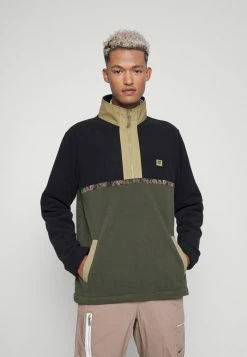 Billabong BOUNDARY MOCK LITE - Fleece Jumper - Dark Olive