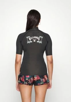 Billabong DESIGN SHORT SLEEVES RASHGUARD - Bikini Top - Black Pebble 4 Billabong DESIGN SHORT SLEEVES RASHGUARD - Bikini Top - Black Pebble -Billabong Shop b4d2b0caf21945d8b8b1203157487159