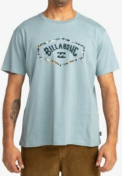 Billabong EXIT - Print T-shirt - Washed Blue