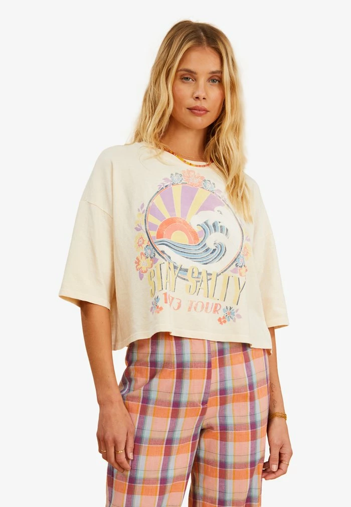BILLABONG SALTY BLONDE - Print T-shirt - beige BILLABONG SALTY BLONDE - Print T-shirt - Beige -Billabong Shop d04a30c9b60b4949840033629e0a69d8