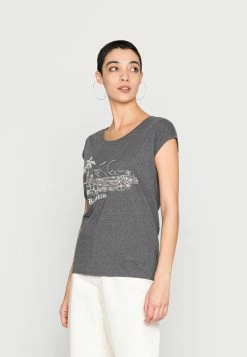 Billabong SECRET ISLAND - Print T-shirt - Off Black