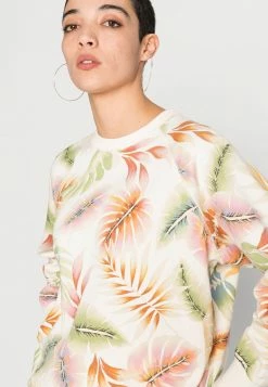 Billabong CUT OFF CREW - Sweatshirt - White/multi -Billabong Shop e9b6b02c04b64428872d47d02f4fe97f